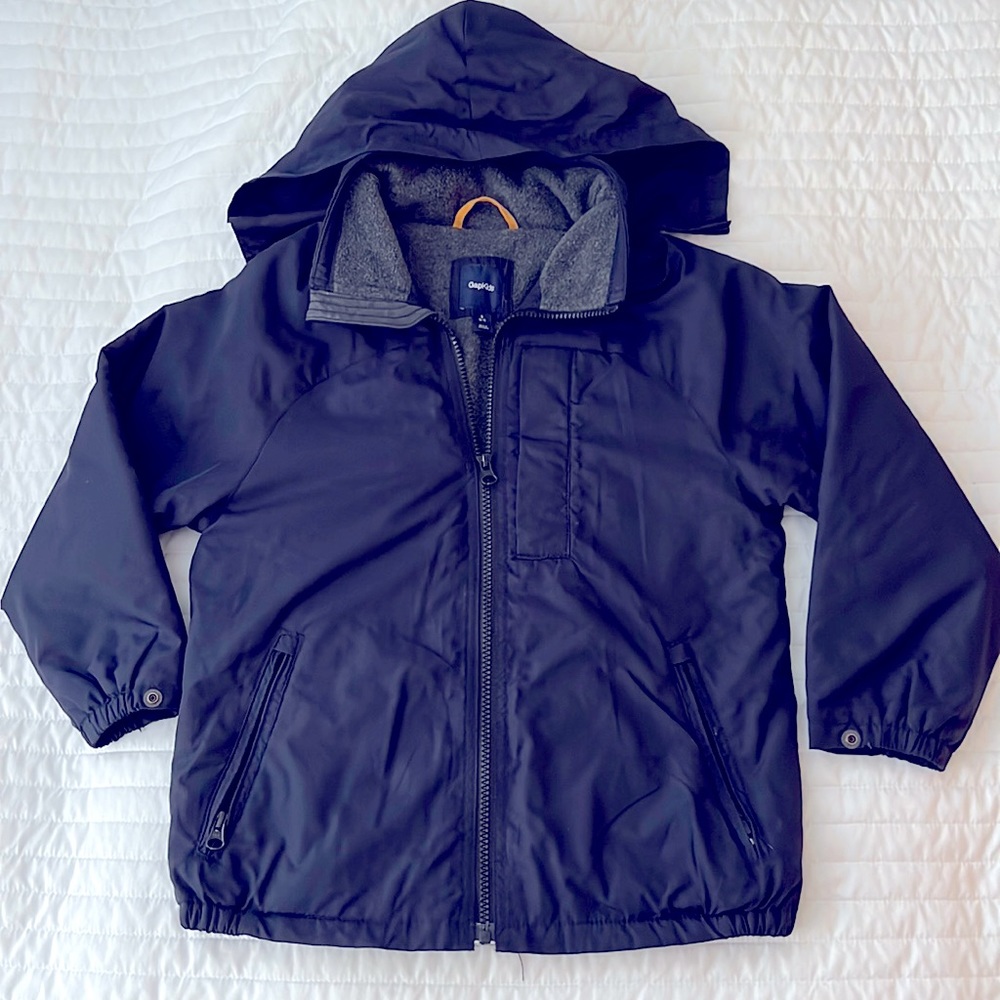 GAP Kids Fleece-Lined Hooded Jacket